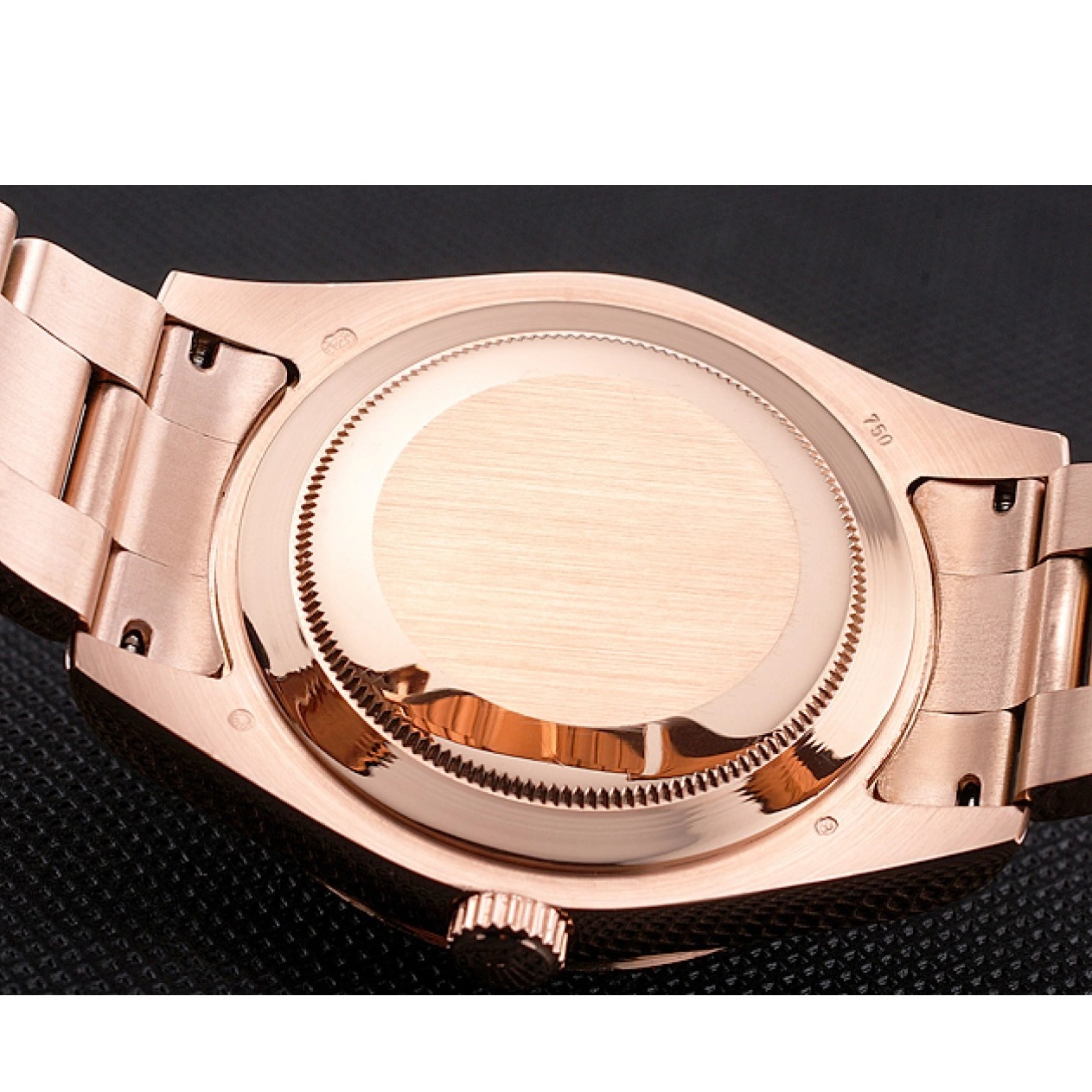 AAA replica watch Brown Case Rose Dweller Gold Dial Rolex Ad Sky Bracelet 0629